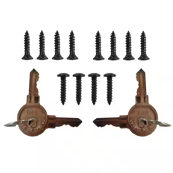 Black Nylon Polymer Keystone X2 External Gate Latch with External Access