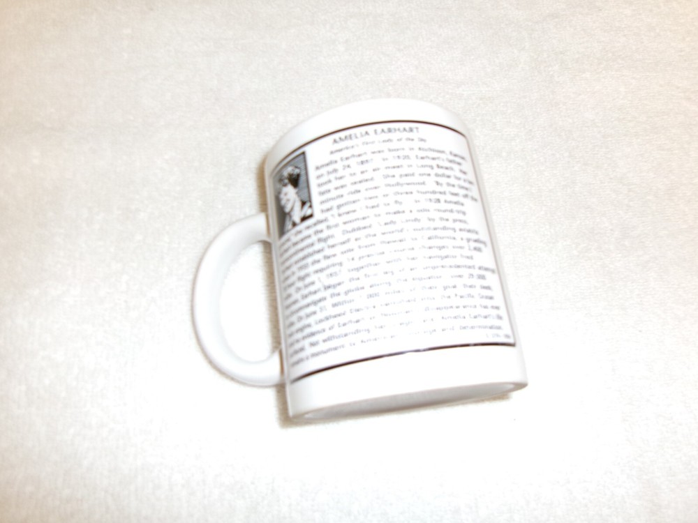 Amelia Earhart Coffee Cup Lockheed Electra Flying Laboratory