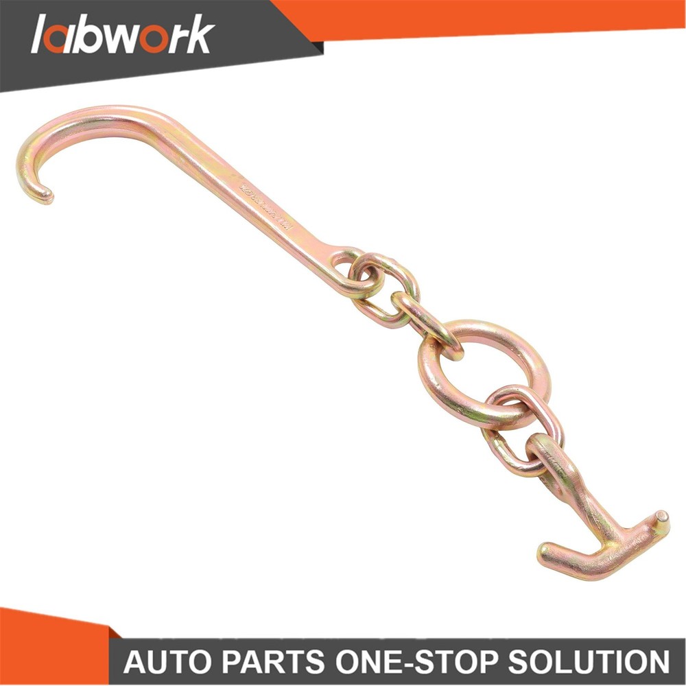 Labwork 2 Pack 15" J Hooks with TJ Hook G70 5400Lbs WLL Roll Back Clevis