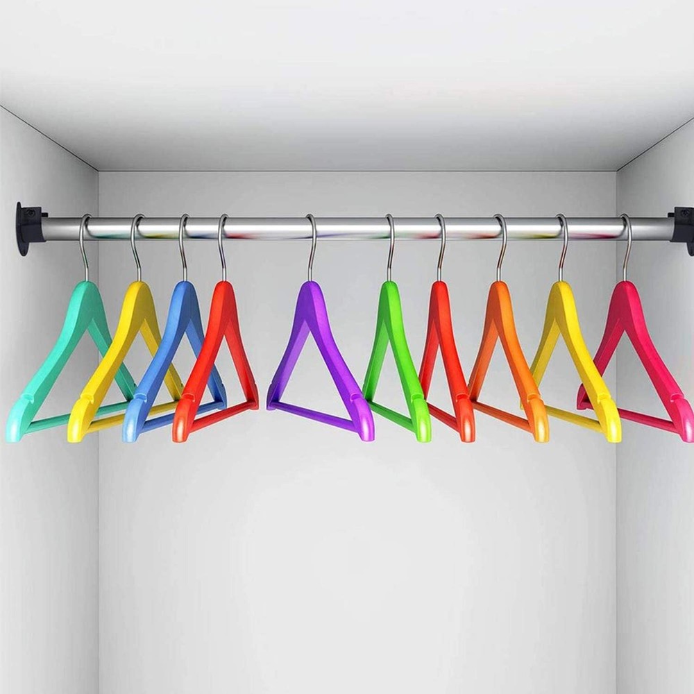 Versatile Stainless Steel Rod Bracket Set - Includes Screws for Easy Setup