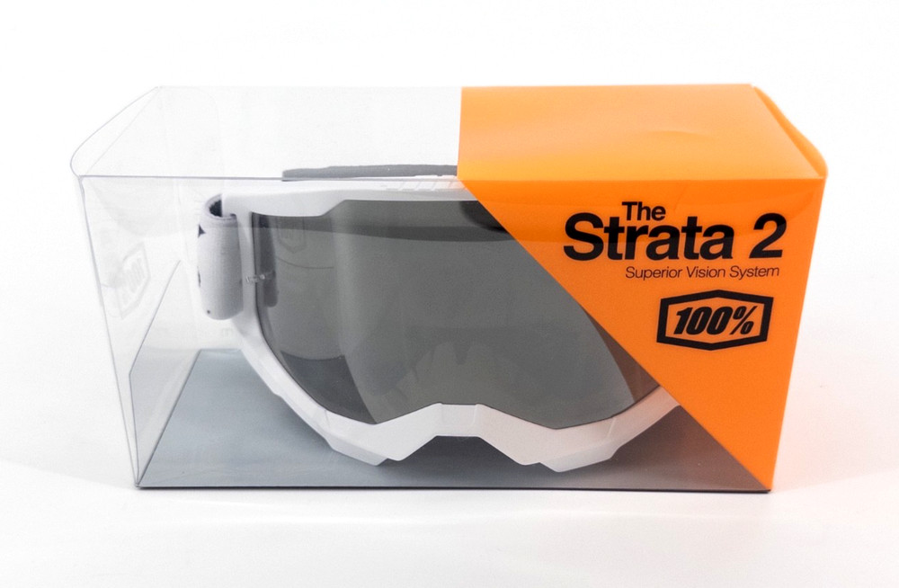 100% STRATA 2 GOGGLES - WHITE