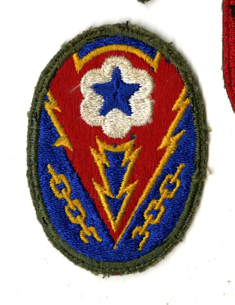 ETO Communications Zone Patch White Back Patch WWII Vintage Europe