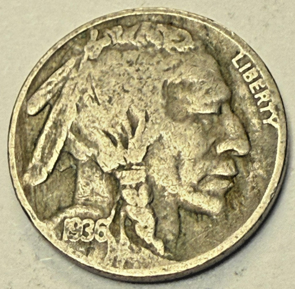 1936-P Buffalo Nickel Full Date