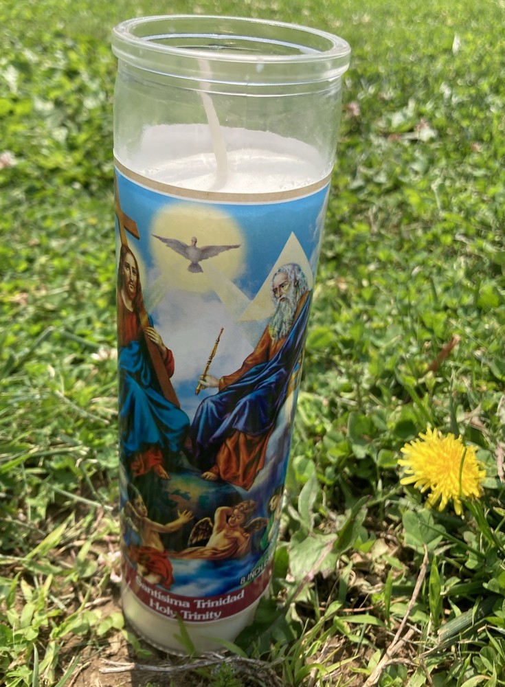 Holy Trinity 8 Inch Candle