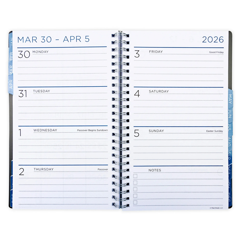 See It Bigger Medium Weekly Planner Black | 15-Month Oct 2025–Dec 2026