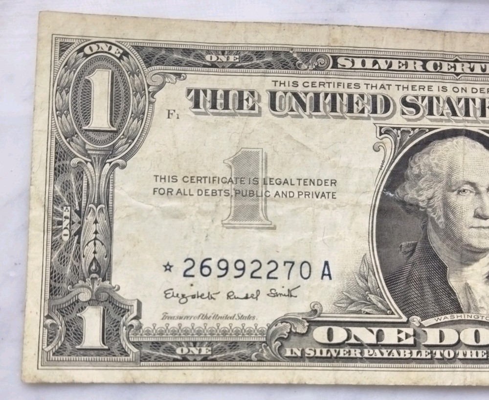 1957 A Silver Certificate Blue Seal Star Note