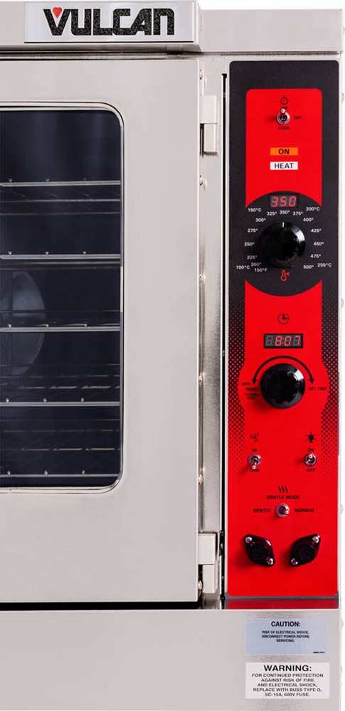Vulcan VC5ED Single Deck Full Size Electric Convection Oven with Solid State ...