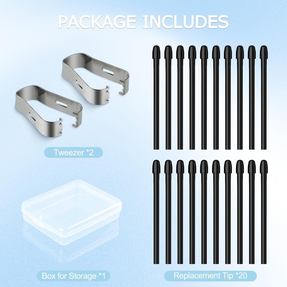 20 Pcs Pen Tips for Remarkable 2, Durable 20 PCS/Black, black