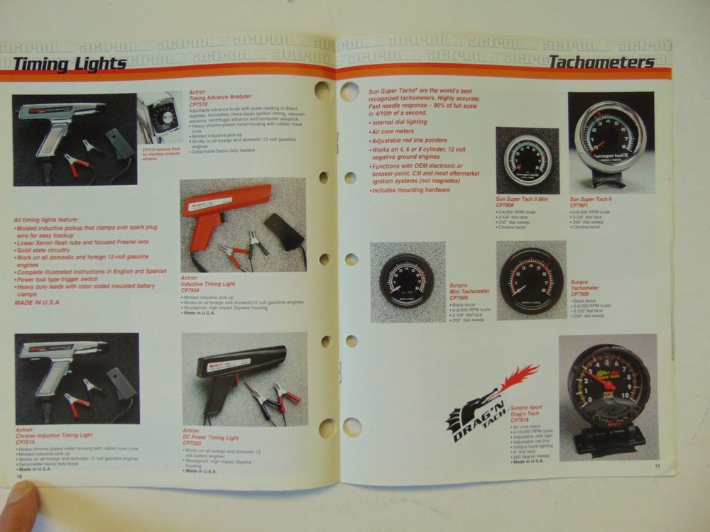 Vintage Original 1999 Actron III Catalog - Gauges, Tools