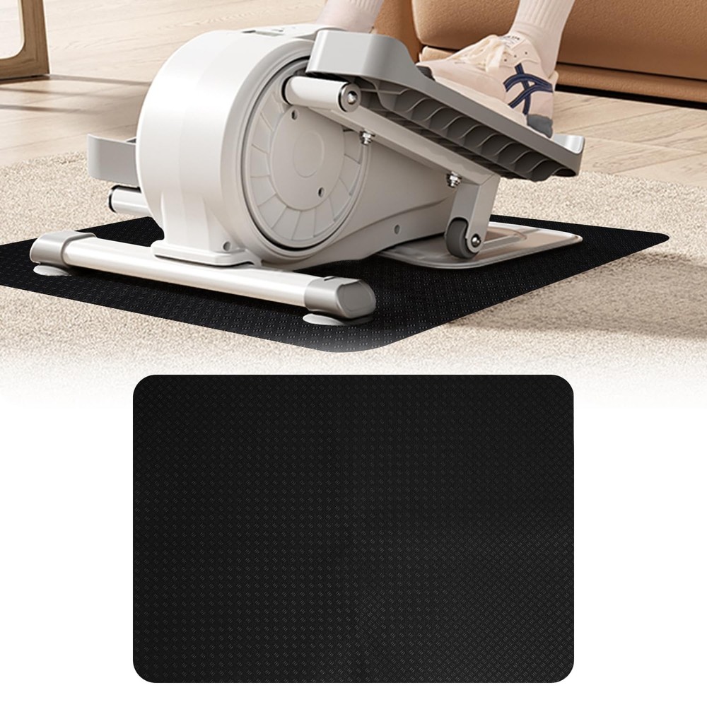 Double-Sided Non-Slip Workout Mat for Elliptical Machine, 23.6" x 17" Stepper...