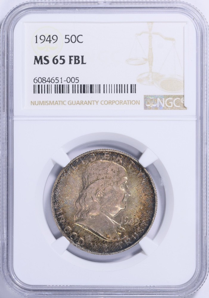 1949 Franklin Half NGC MS65 FBL
