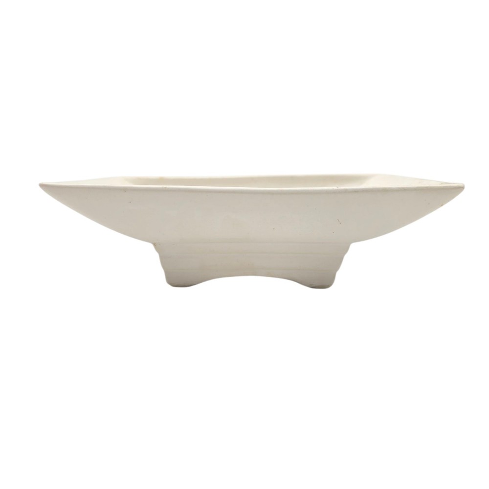 Vintage McCoy Matte White Ikebana Planter 2" Tall