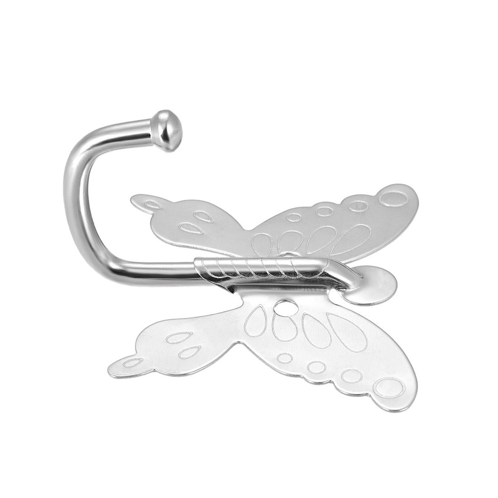 10pcs Wall Mounted Bathrobe Single Hooks Clothes Hanger Zinc Alloy Silver