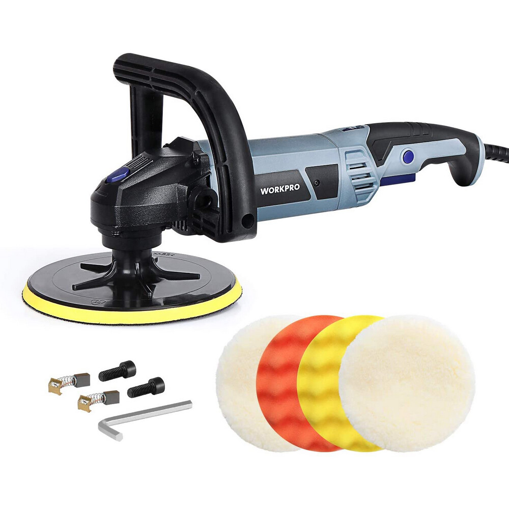 WORKPRO 3800PRM 7" Electric 6 Variable Speed Car Polisher Machine Buffer Sander