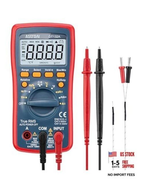 Digital Multimeter, TRMS 4000 Counts Volt Meter (Manual and Auto Ranging);