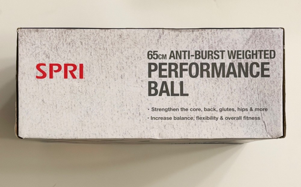 SPRI - Performance Ball - 65cm Anti-Burst Weighted Exercise / Workout Ball
