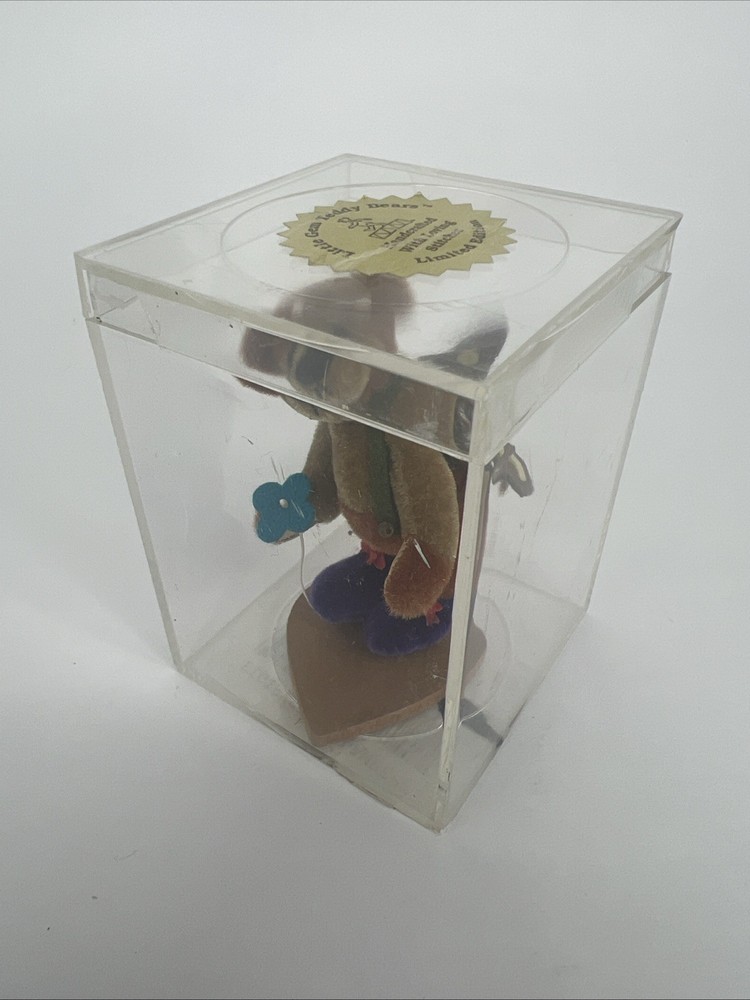 Handmade Miniature Bear Bug Flower Signed “FIGIS” by Sally Lambert
