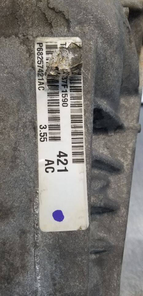 17 DODGE RAM 1500 FRONT DIFFERENTIAL CARRIER 3.55