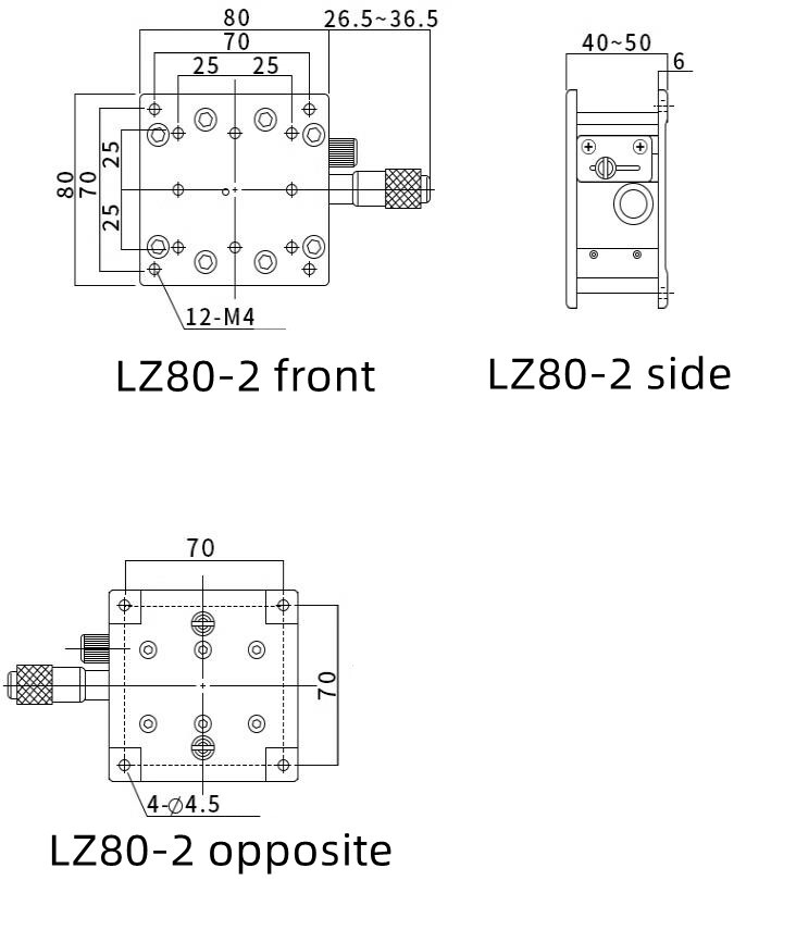 CNC Double guide rail Z-axis lifting platform LZ80-2 Guide rail lifting platform