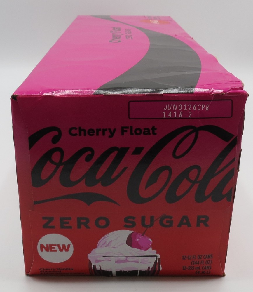 Coca-Cola Zero Sugar CHERRY FLOAT 12 Pack 12oz Cans USA 06/2026 fridgepack