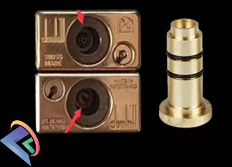Dunhill Rollagas Lighter Brass Butane Refill Using This Adapter Works Every Time