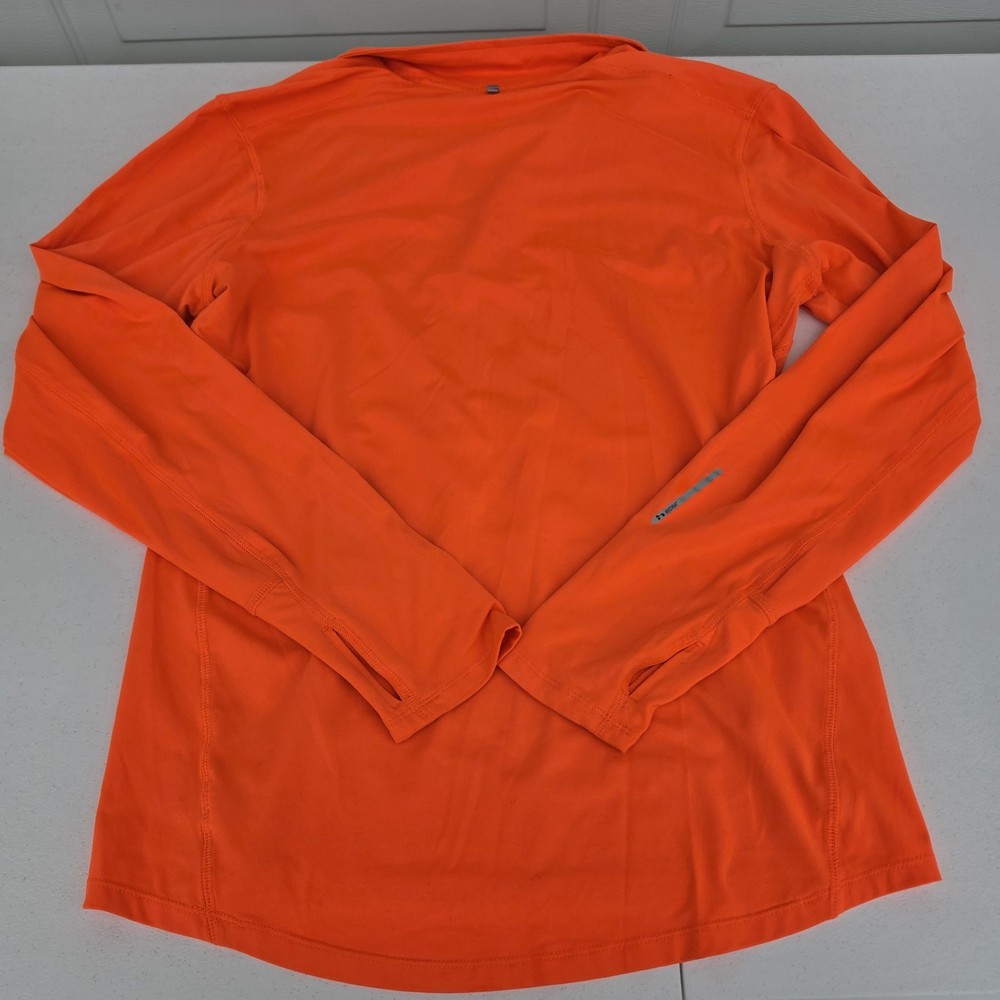 Hind Men's Half Zip Performance Running Jersey Orange Size Medium