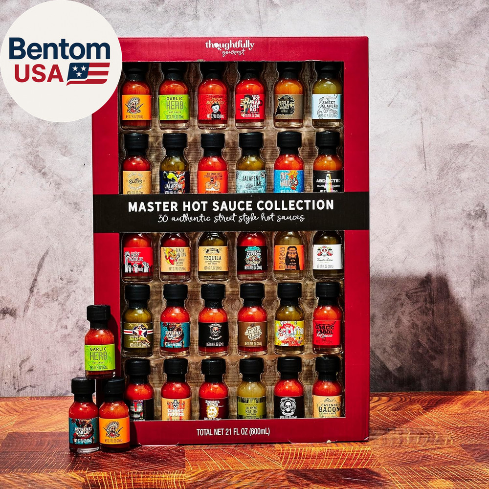 Gourmet, Master Hot Sauce Collection Sampler Set, Flavors Include Garlic Herb, a