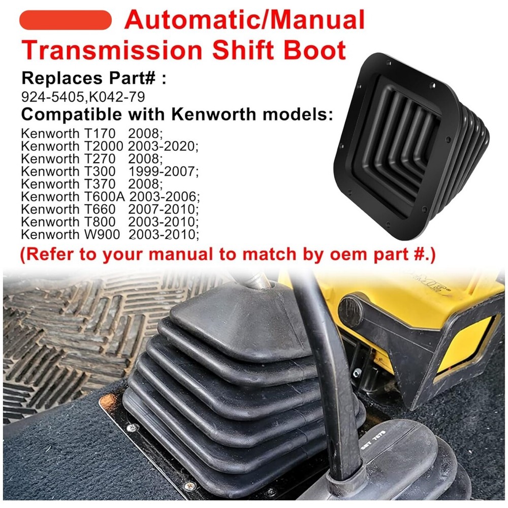 924-5405 Automatic/Manual Transmission Shift Boot For Kenworth Models K042-79