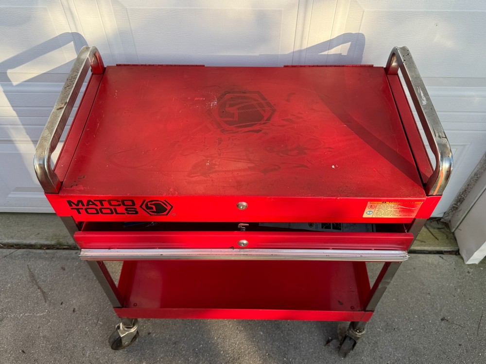 Matco Tools SP8230 Single Drawer Rolling Service Tool Cart w/Lid