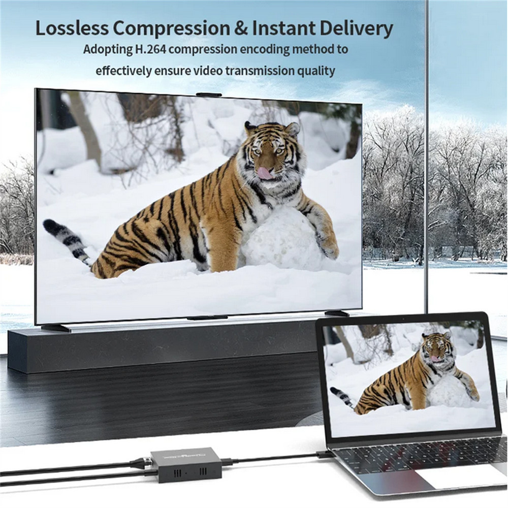 150M USB HDMI KVM Extender Adapter over IP Cat5e/6 Cable Support one TX Multi RX
