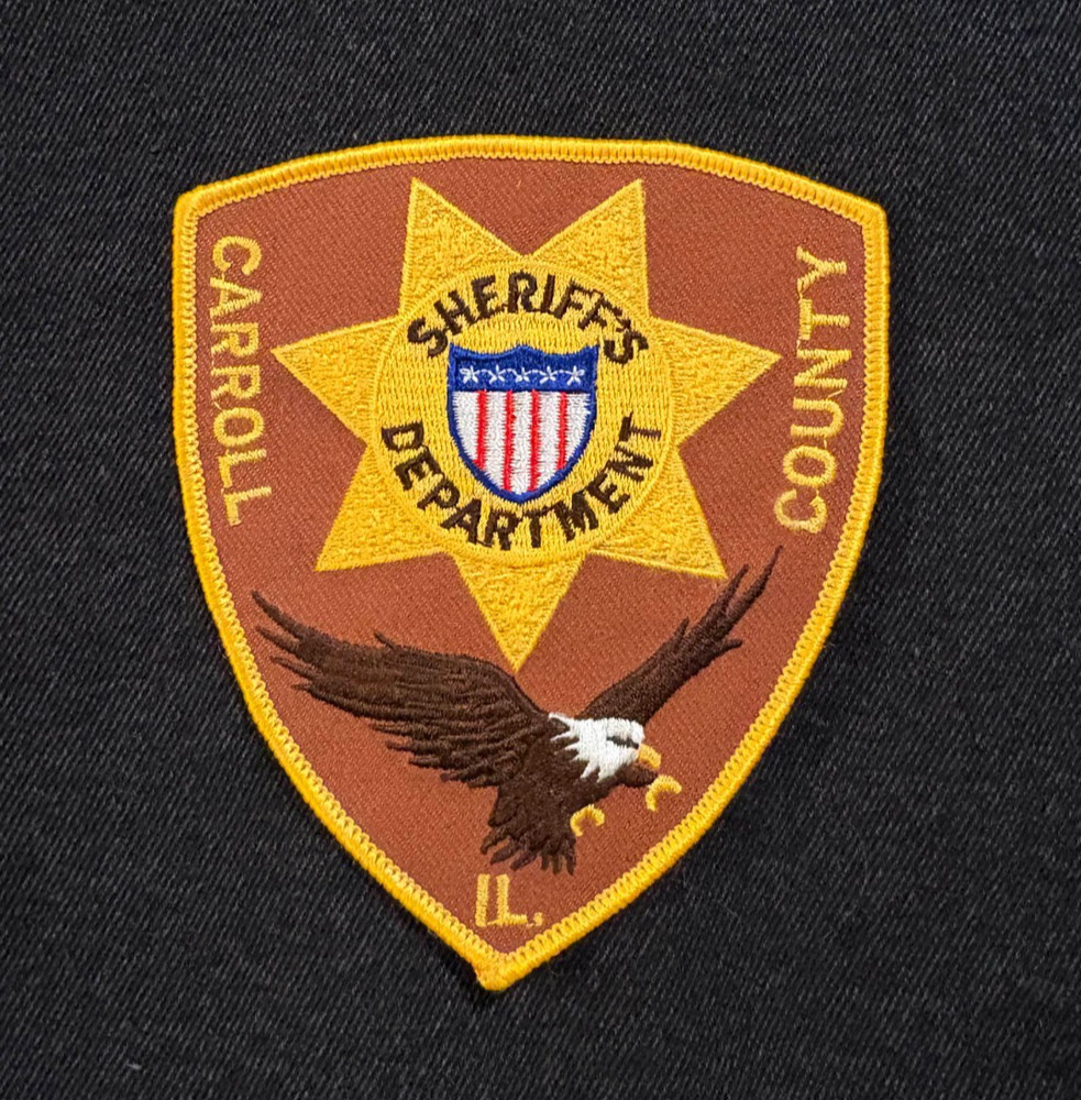 Carroll County Illinois Sheriff's Department Patch IL Eagle