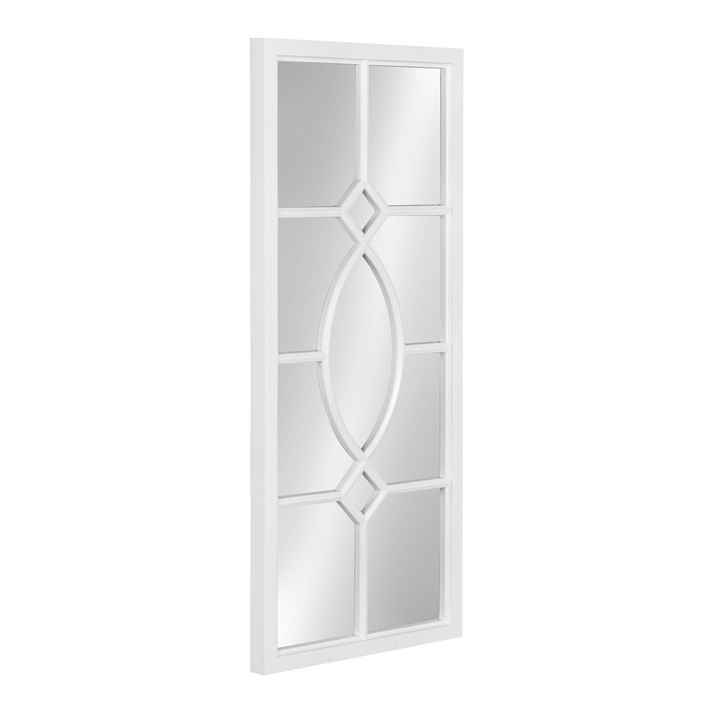Cassat Casual Modern Window Wall Accent Mirror, White