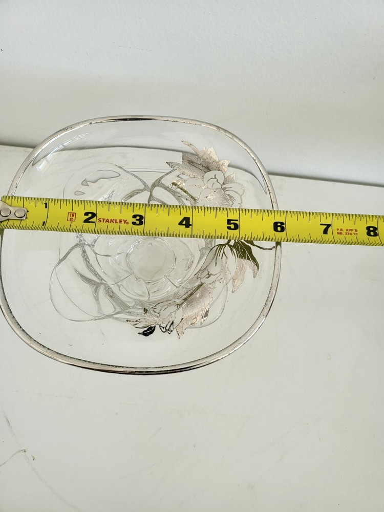 Silver Overlay Glass