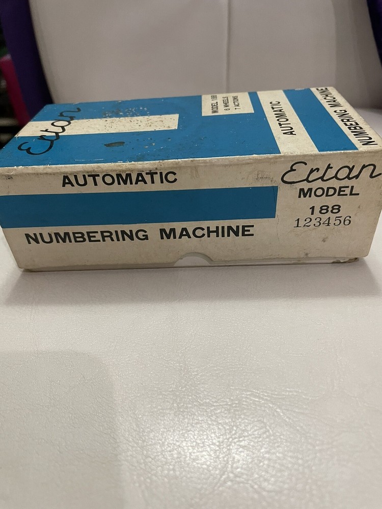 Ertan Model 188 Automatic Numbering Machine
