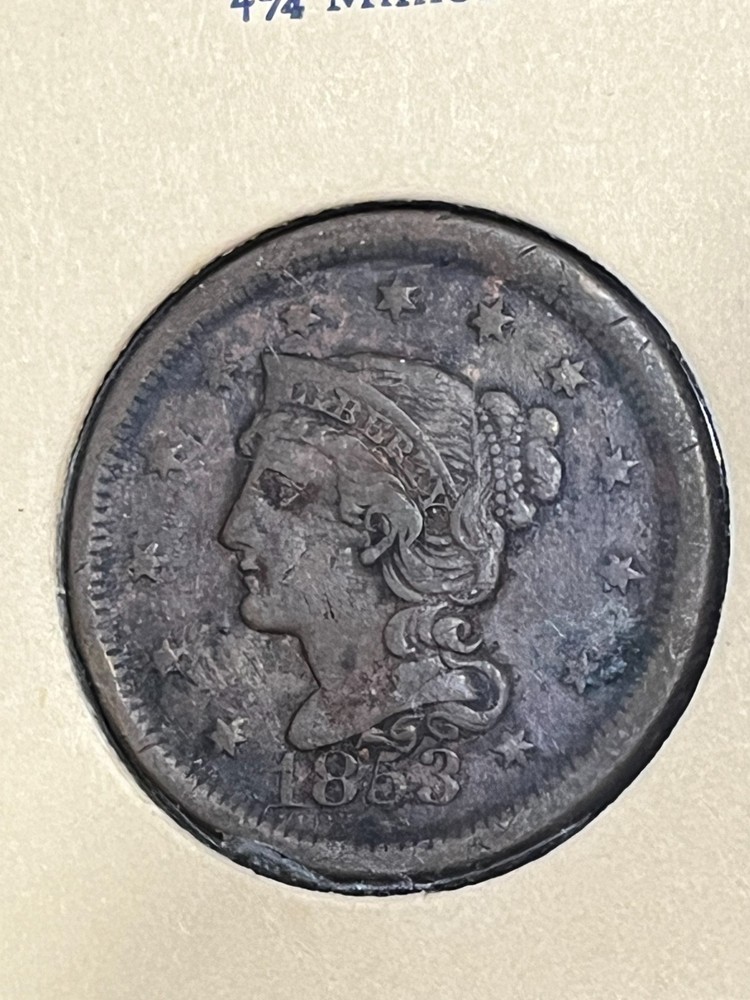 1853 Large Cent