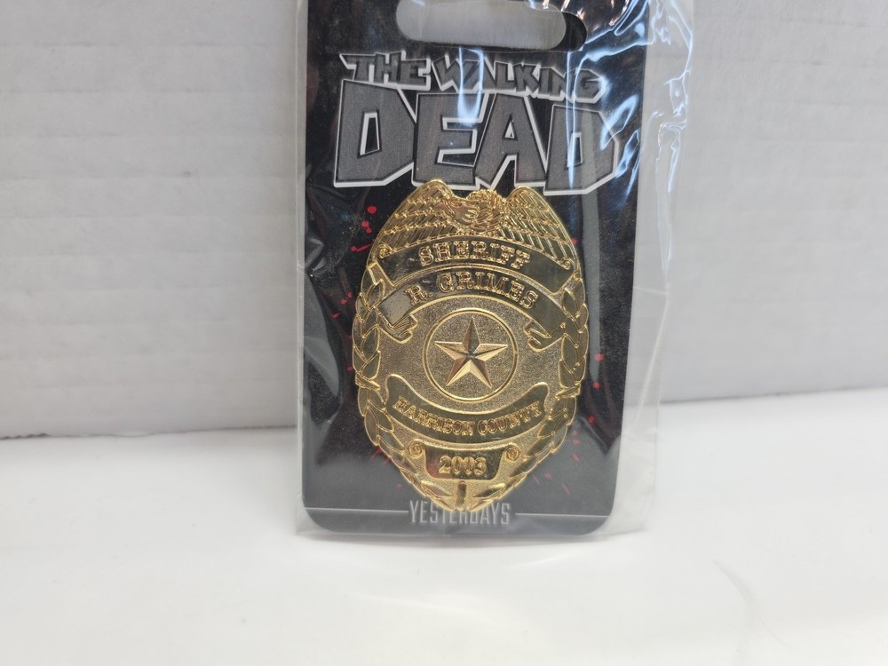 Yesterdays Skybound Image Comics Pin The Walking Dead Sheriff Rick Grimes Badge
