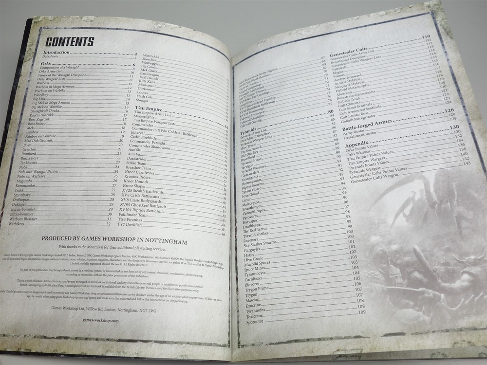 Warhammer 40K: Index Xenos 2 (8th Edition oop softcover)