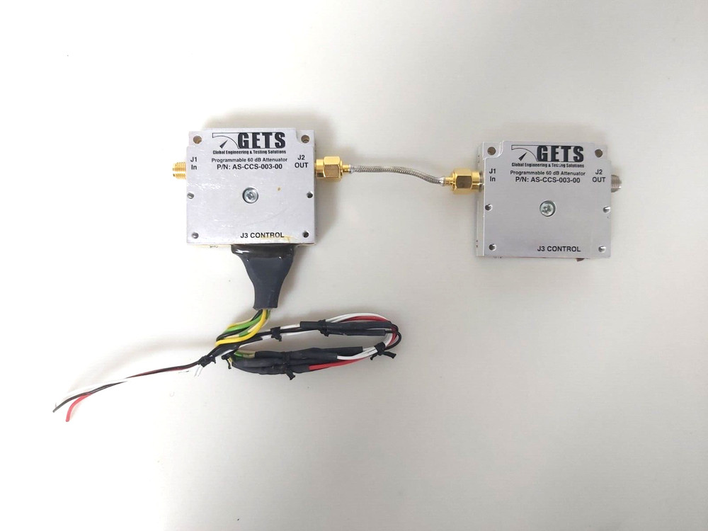 2PCS.GETS AS-CCS-003-00 Programmable 60 dB Attenuator