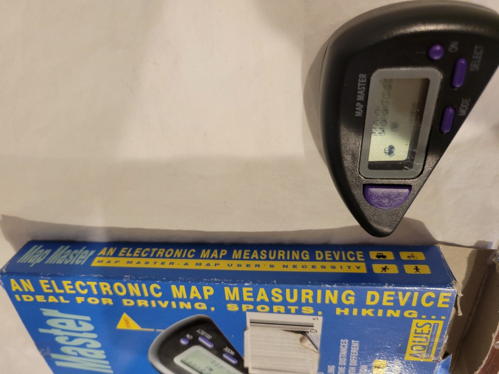 Aques Map Master Electronic Measuring Device Original Box Hiking Driving