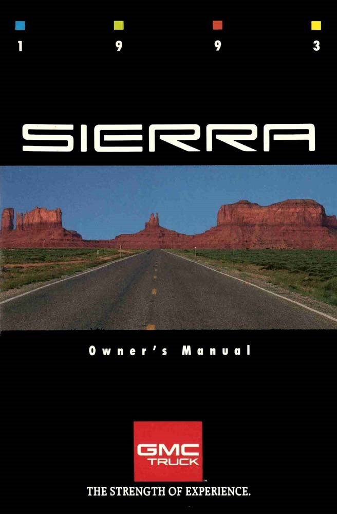 1993 GMC Sierra Owner's Manual