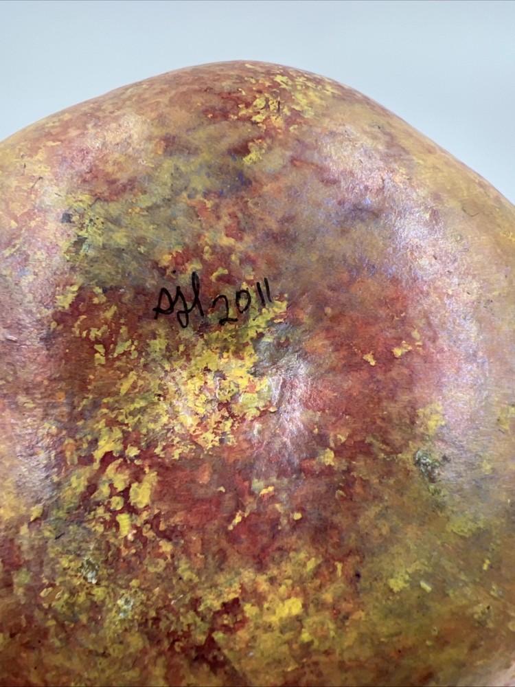 Hand painted Gourd With Cross