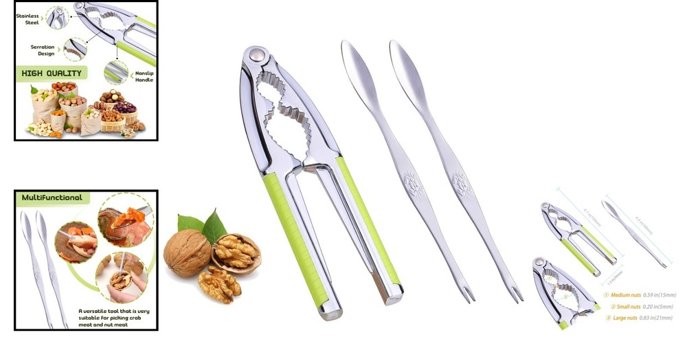 Durable Nutcracker Lobster Crab Crackers with Non-Slip Handles