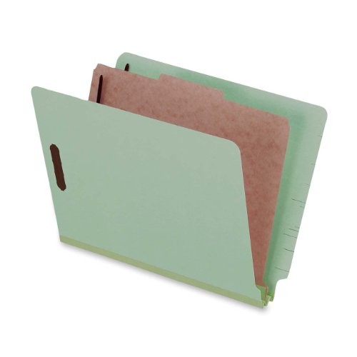 Esselte ESS23214 End Tab Classification Folder 2" Exp 25 Pt Green