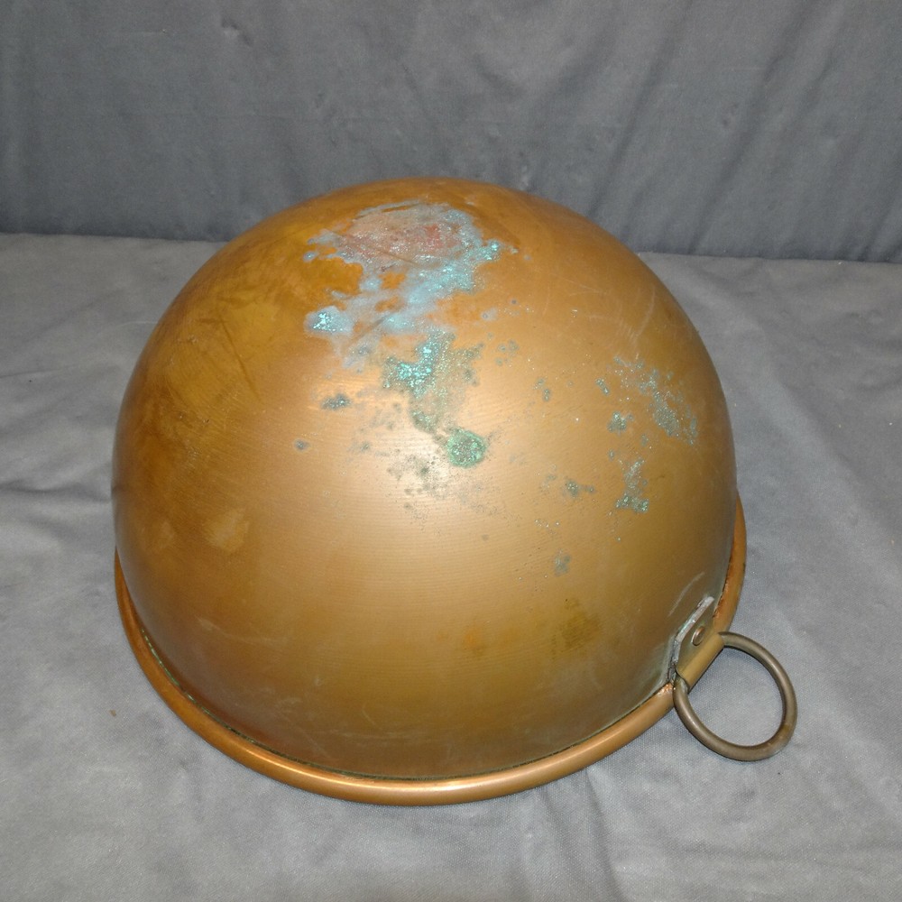 10" COPPER ROUND ROLLED TOP MIXING BOWL - 2-lbs. 3-oz