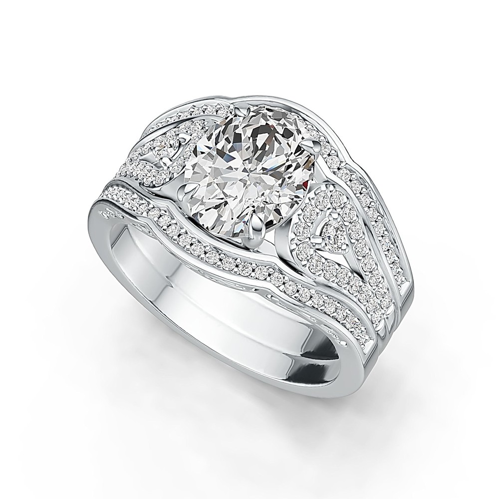 Sterling Silver Semi Mount Ring Setting Oval OV 10X8mm