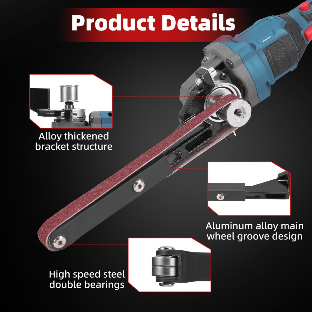 Angle Grinder to Belt Sander Attachments Adapter For Sanding & Rust Removal US