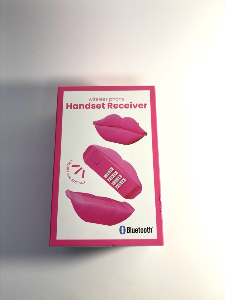 Vivitar Pink Lips Bluetooth Handset Phone Receiver Wireless