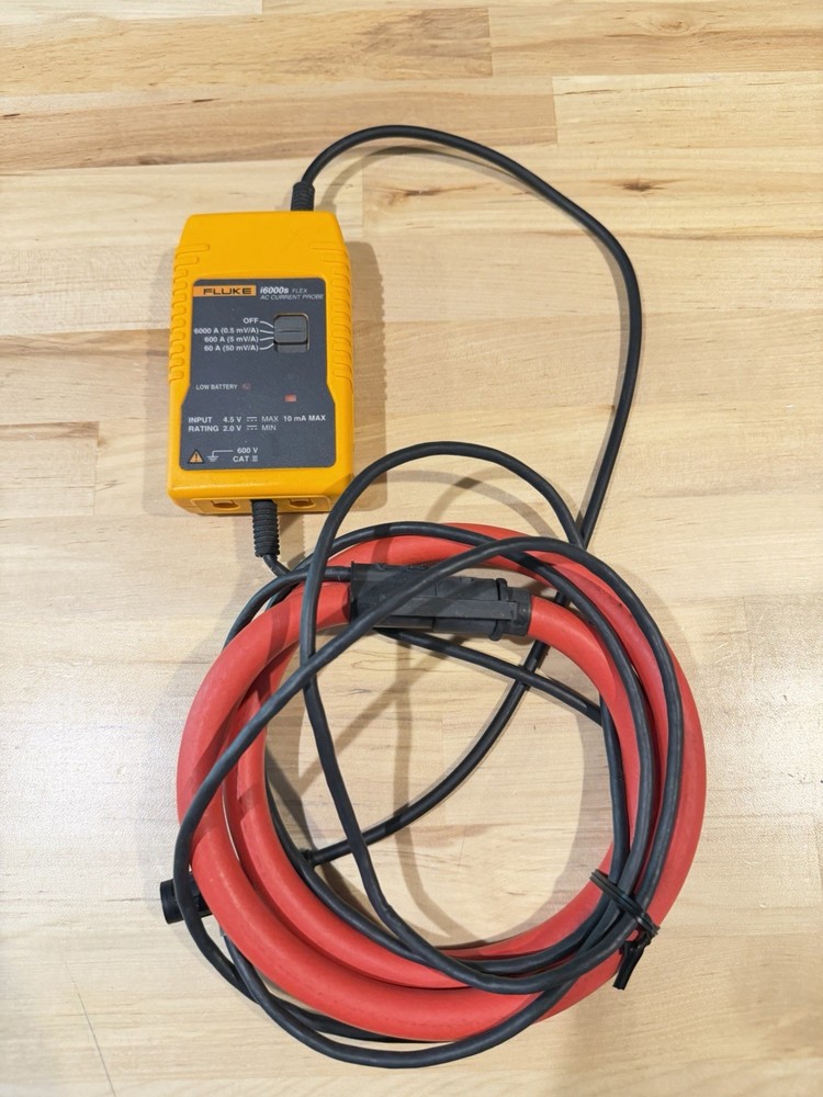 FLUKE i6000S FLEX AC CURRENT PROBE (TESTED) SHIPS FAST
