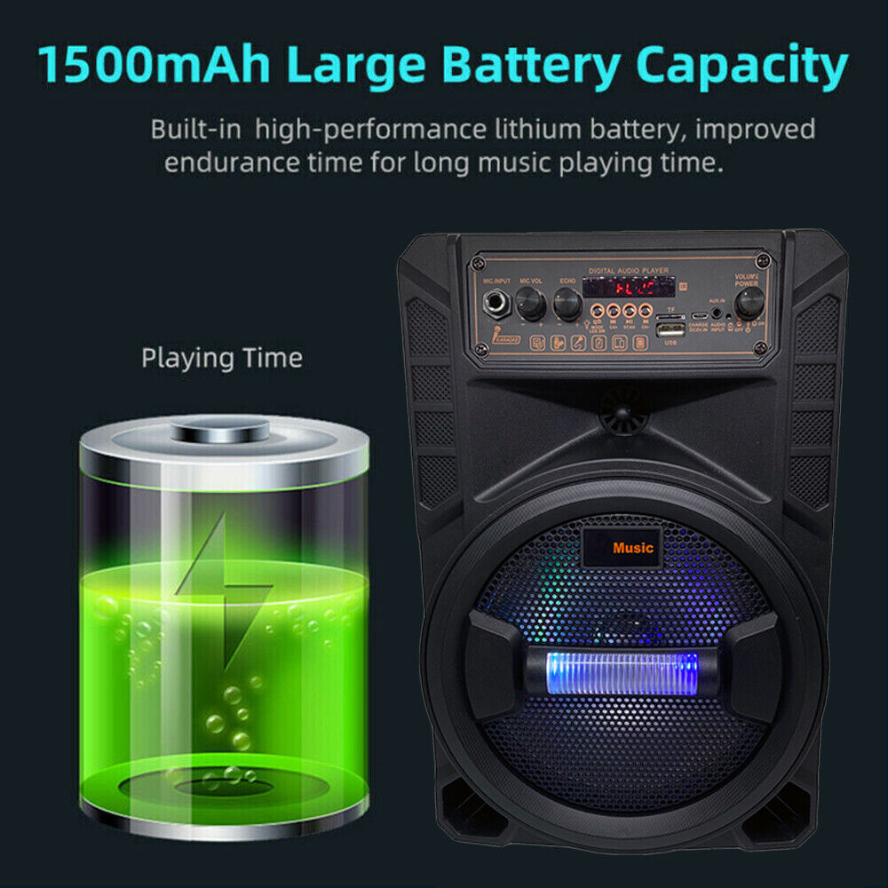 3000 Watts Wireless Portable Party Bluetooth Speaker With Microphone & Remote