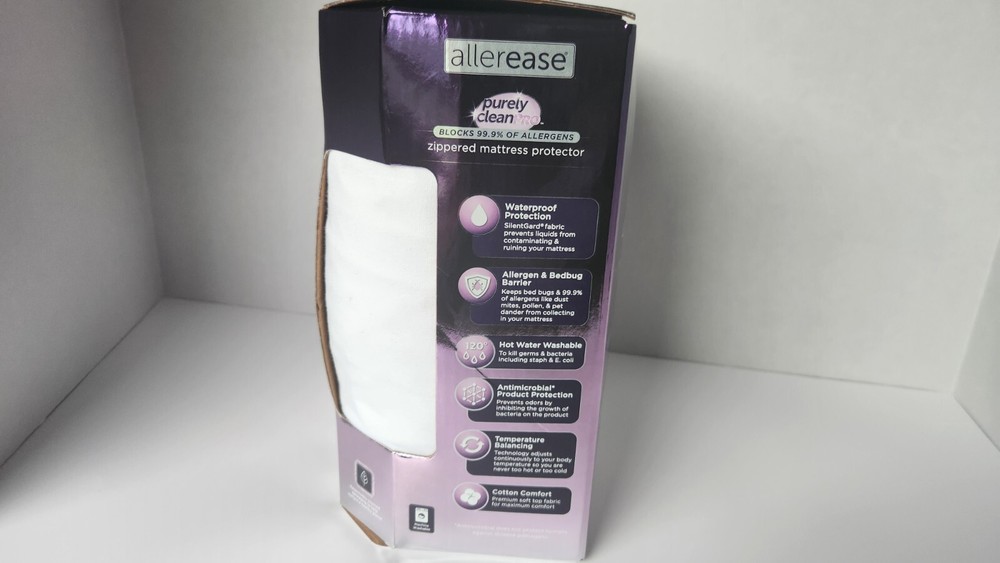 AllerEase Ultimate Cotton Mattress Cover Protector - Full Allergy Waterproof